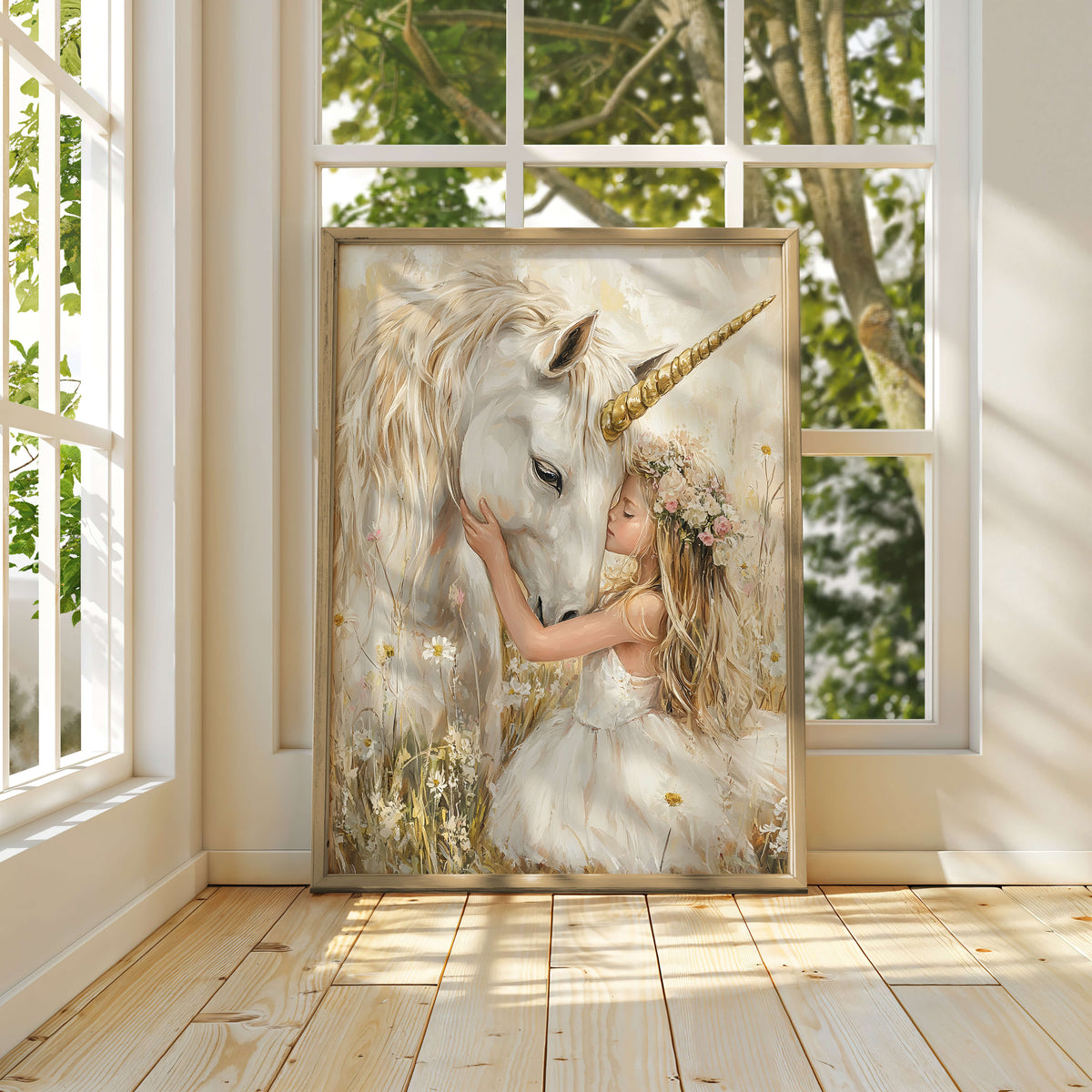 Unicorn wall art | Girls wall art